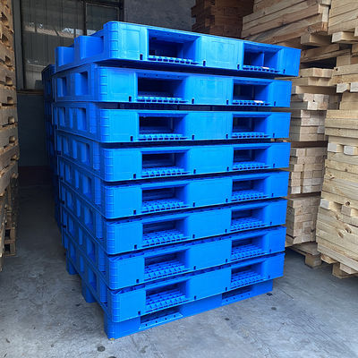Buon prezzo Pallet in plastica a griglia industriale resistente a faccia singola con ingresso a 4 vie, ecologico, riciclato, per logistica e trasporto in magazzino in linea
