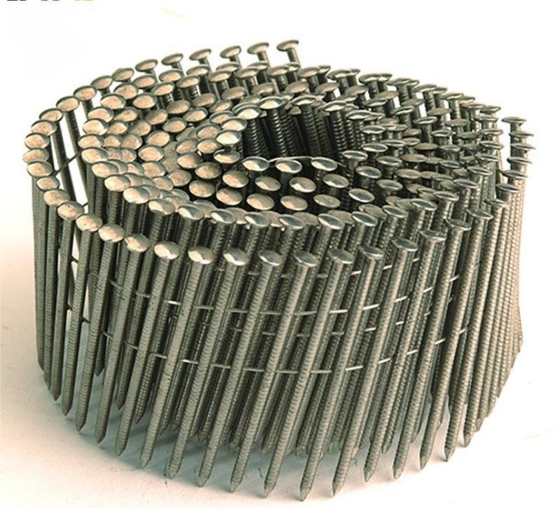 0.083 * 2 pollici di galvanizzazione bobina chiodo filo di vernice bianca chiodi per pallet