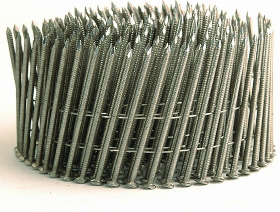 0.083 * 2 pollici di galvanizzazione bobina chiodo filo di vernice bianca chiodi per pallet