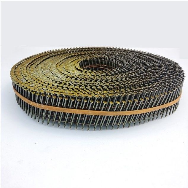 15 gradi di galvanizzazione spirale chiodo liscio torto vite spirale scaffale 3 4 spirale chiodi per il tetto