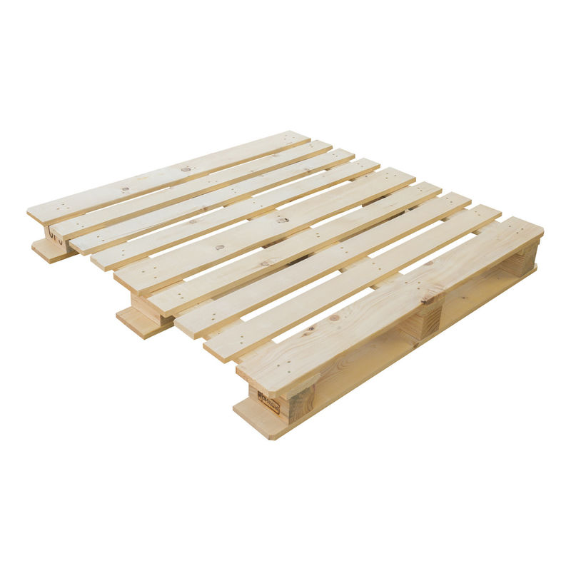Stoccaggio in magazzino Palette a blocco a 4 vie rinforzate Palette di legno termiche durevoli