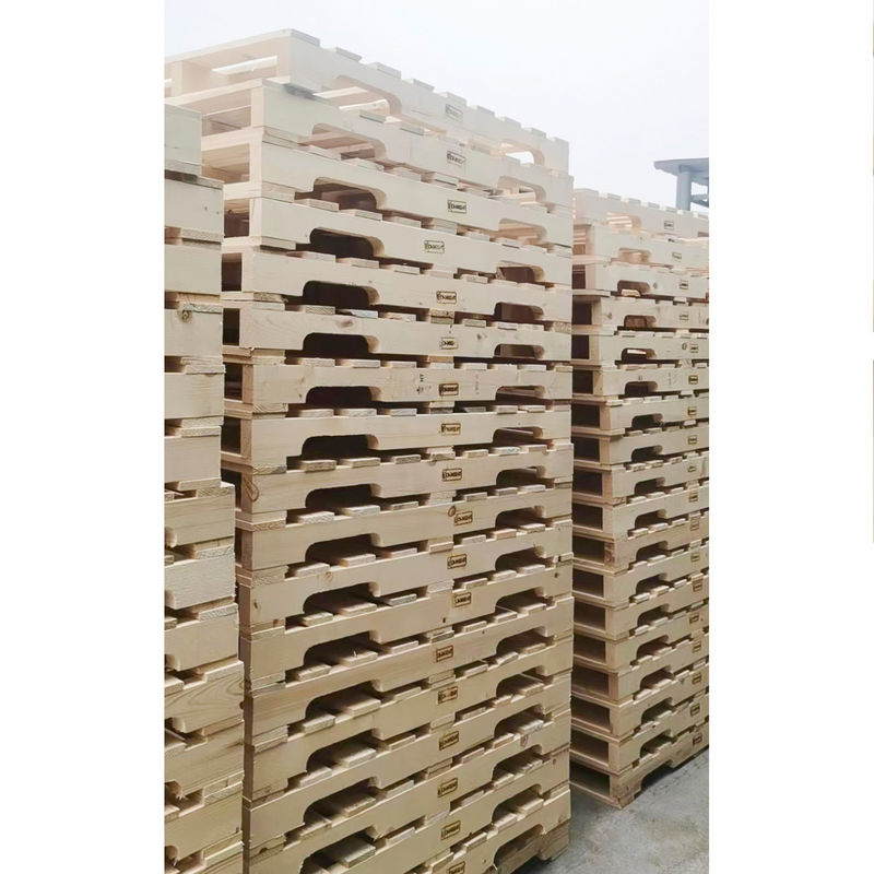 Stoccaggio in magazzino Palette a blocco a 4 vie rinforzate Palette di legno termiche durevoli