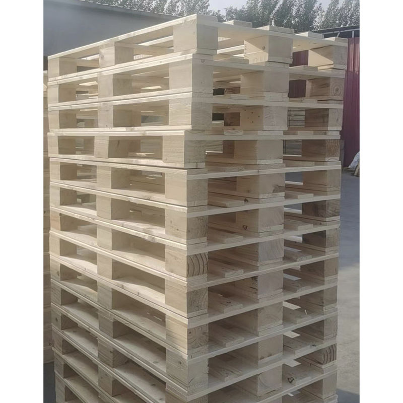 Stoccaggio in magazzino Palette a blocco a 4 vie rinforzate Palette di legno termiche durevoli