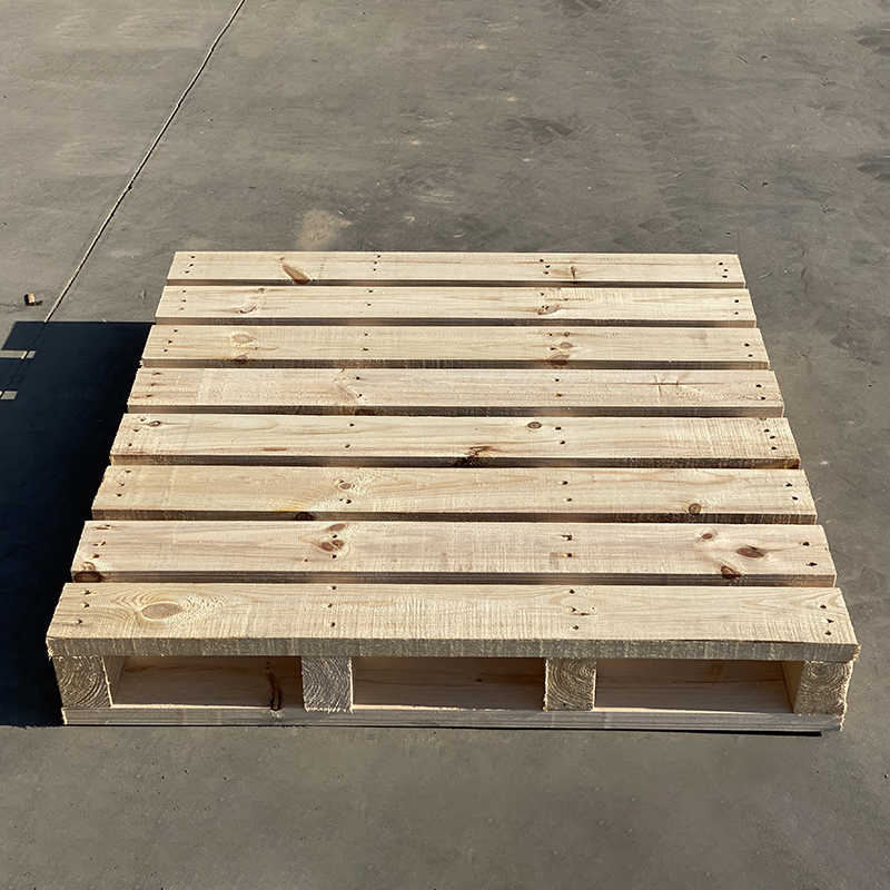 Fumigation Free Export Wood Pallet Moisture Proof Warehouse Forklift Card Board Two Way Logistics Wooden Frame - Customized Size