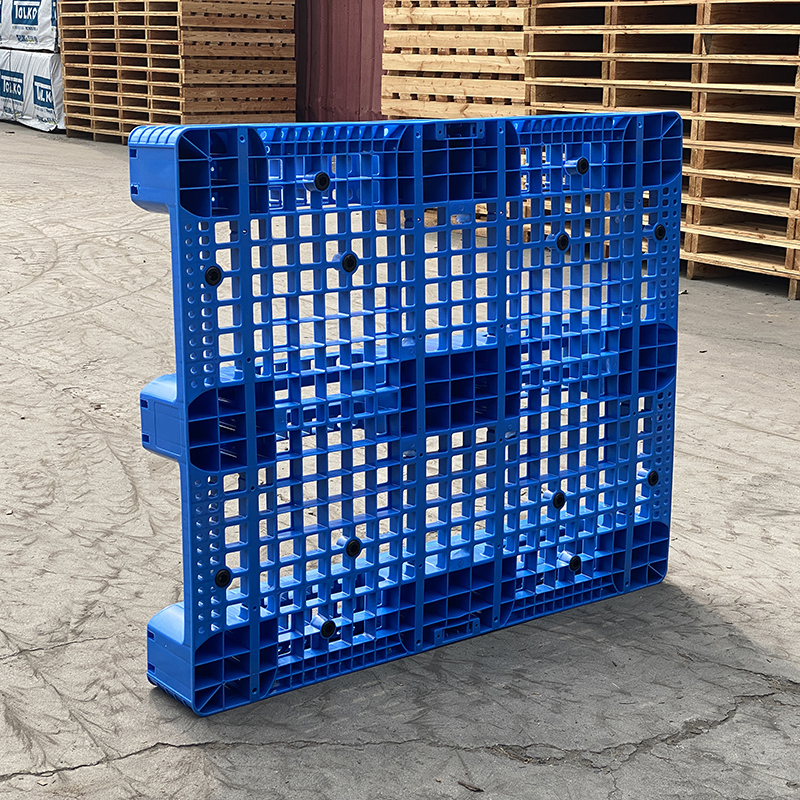 100% Virgin HDPE Recycled Food Grade Hygienic Industrial Plastic Pallet 4 Way Entry Single Faced Pallet