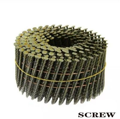 Buon prezzo 1/4 Wire Nail Galvanized Coil Nail 0.099 & Prime Painted Palet Coil Nail in linea