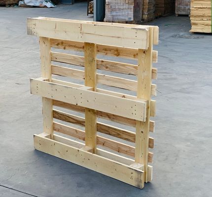 Buon prezzo ISO9001 Pallet di legno trattati termicamente 1200 x 1000 mm Euro pallet di legno in linea