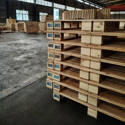 Buon prezzo Pallet di legno a 4 vie di ingresso pallet merci a singola faccia 1200 x 1000 mm per il trasporto in magazzino in linea